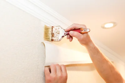 Pose de papier peint à Saint-Jean-de-Vaulx — revêtements muraux et toiles de verre